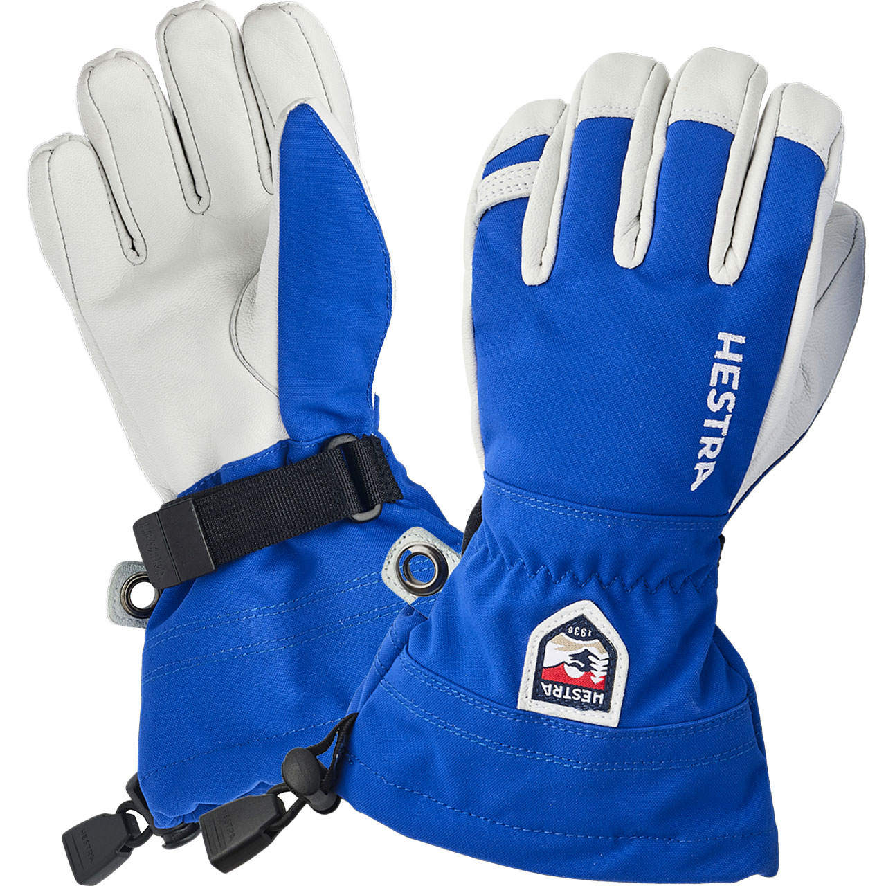 Hestra Kinder Skihandschuh ARMY LEATHER HELI royal blue - 7,0