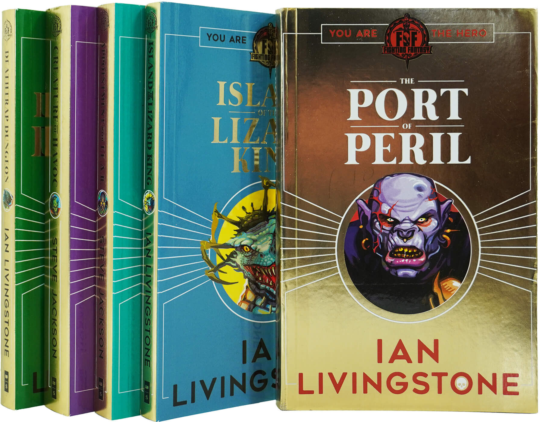Fighting Fantasy RPG Books 6-10 Collection Set - Ages 9-14 - Paperback Scholastic