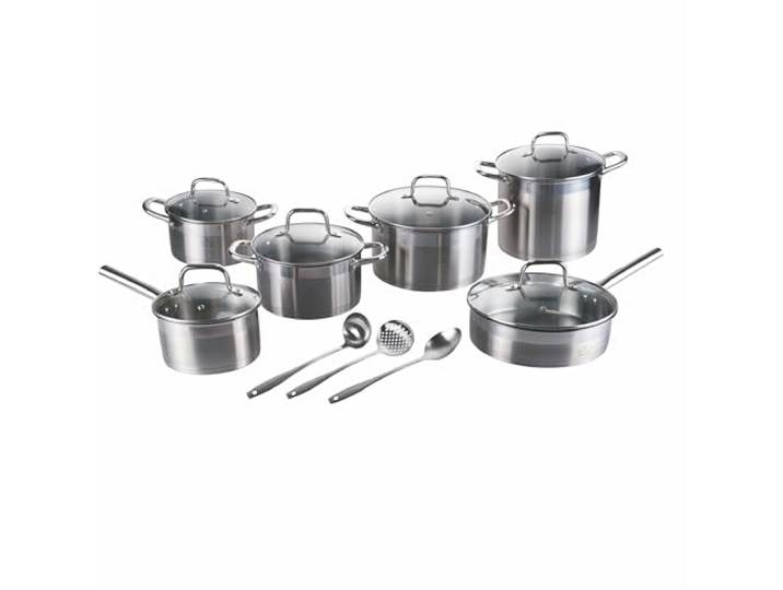 GALILEO SìChef Topfset, 15-teilig, Edelstahl 18/0, Induktion, Edelstahl