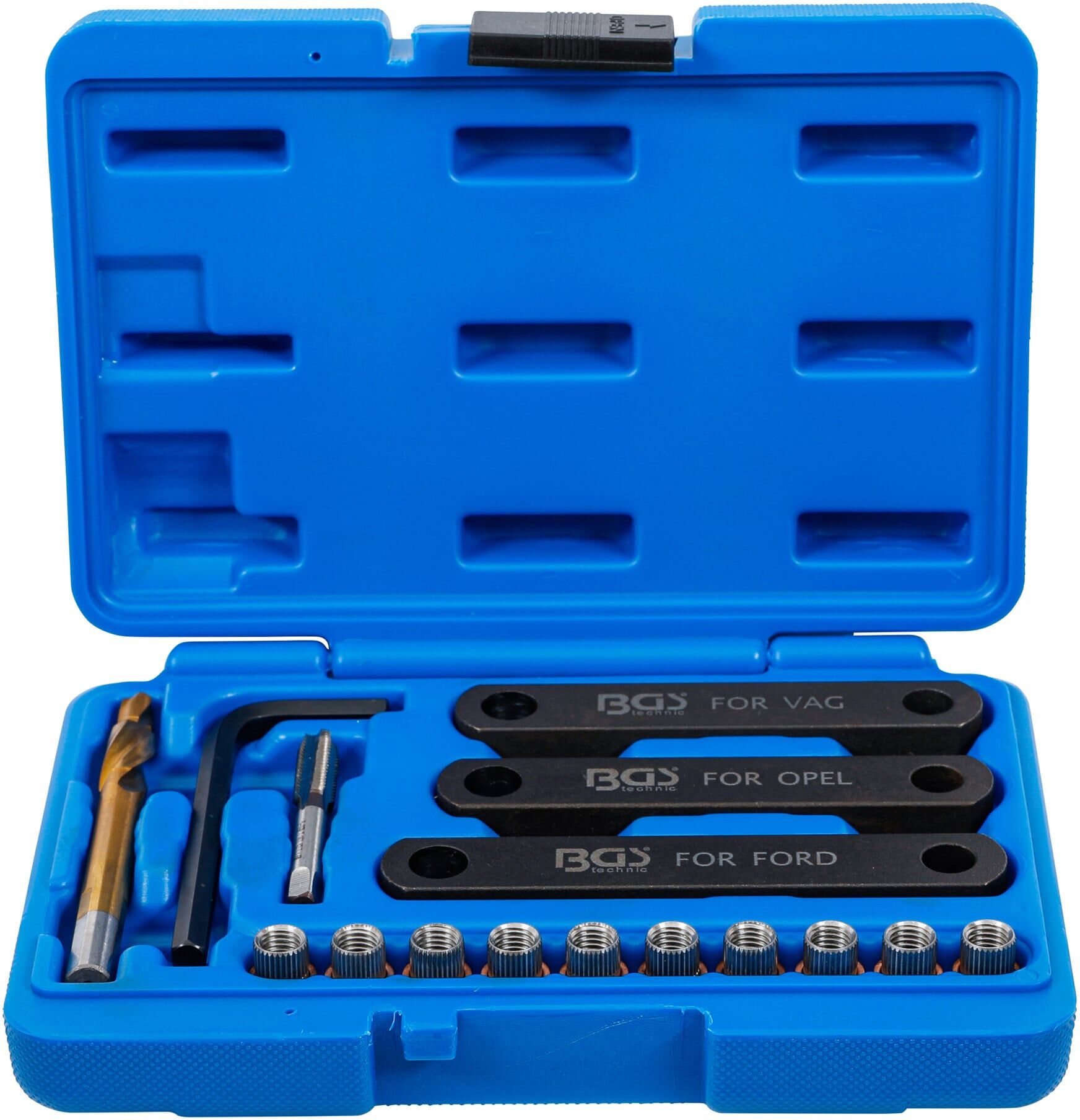 BGS technic Bremsgewinde-Reparatur-Satz M9 x 1,25 16-tlg., für PKW und LKW, 148)
