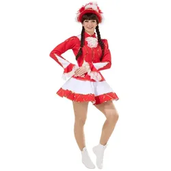 Gardekostüm "Elodie" für Damen, rot/weiß