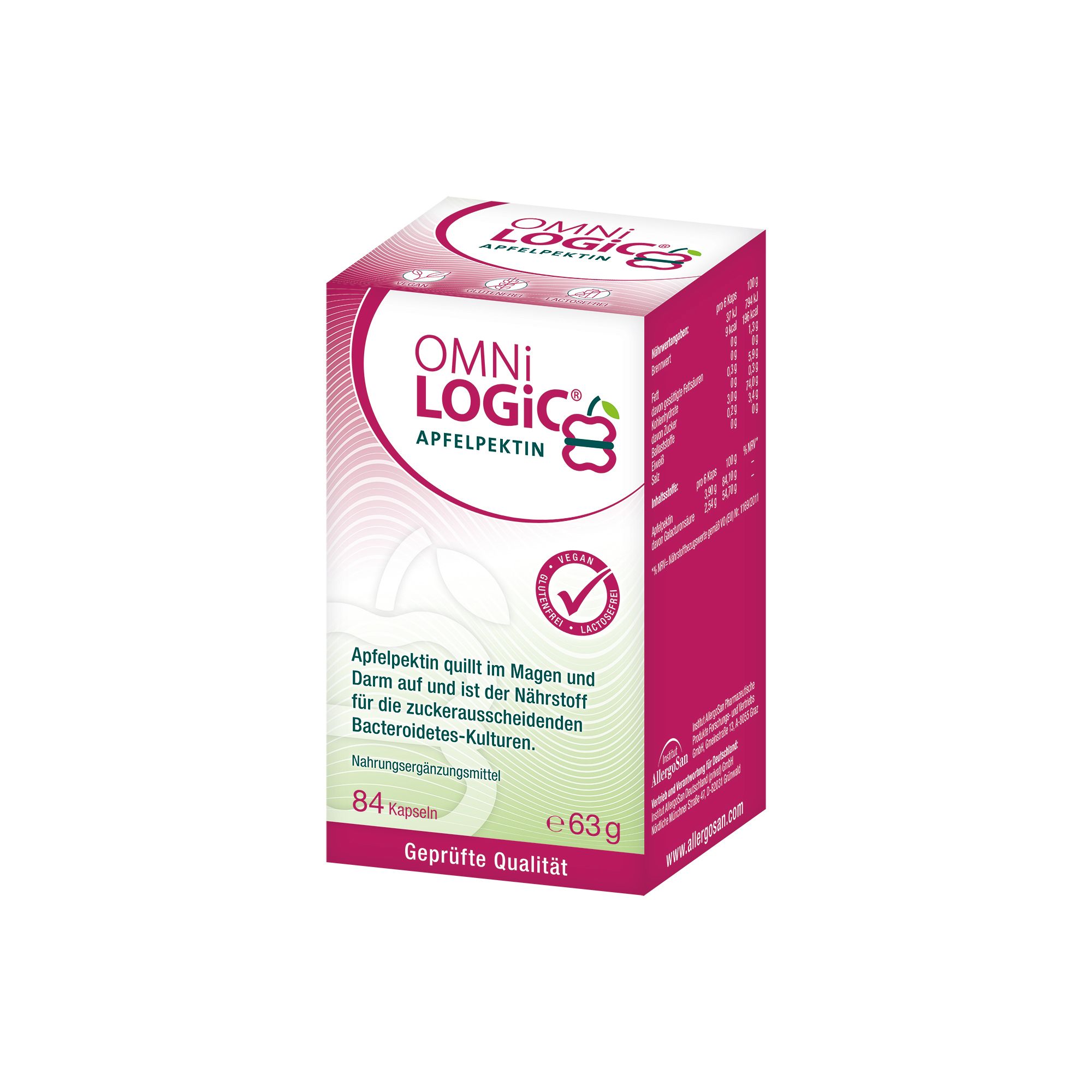 Omni LOGiC Apfelpektin Kapseln 84 St