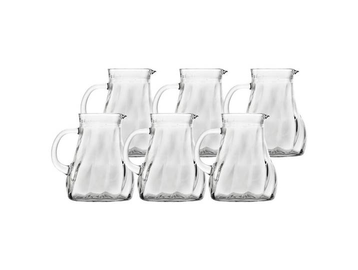 Stölzle Lausitz Krug Salzburg transparent 1 l 6er Set, Transparent, Glas, Geschirr, Kannen & Karaffen, Wasserkaraffen & Krüge