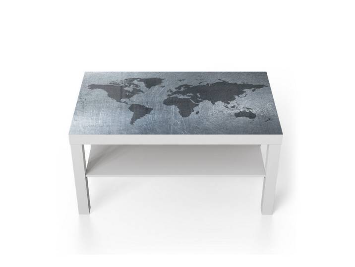 DEQORI Couchtisch 'Geschmiedete Welt', Glas Beistelltisch Glastisch modern