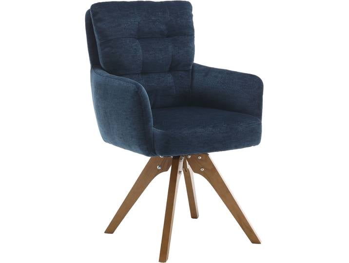 Esszimmerstuhl HOME AFFAIRE Sant Tropez , blau (blau, natur, blau), B:60cm H:92cm T:67cm, Stühle, Esszimmerstuhl