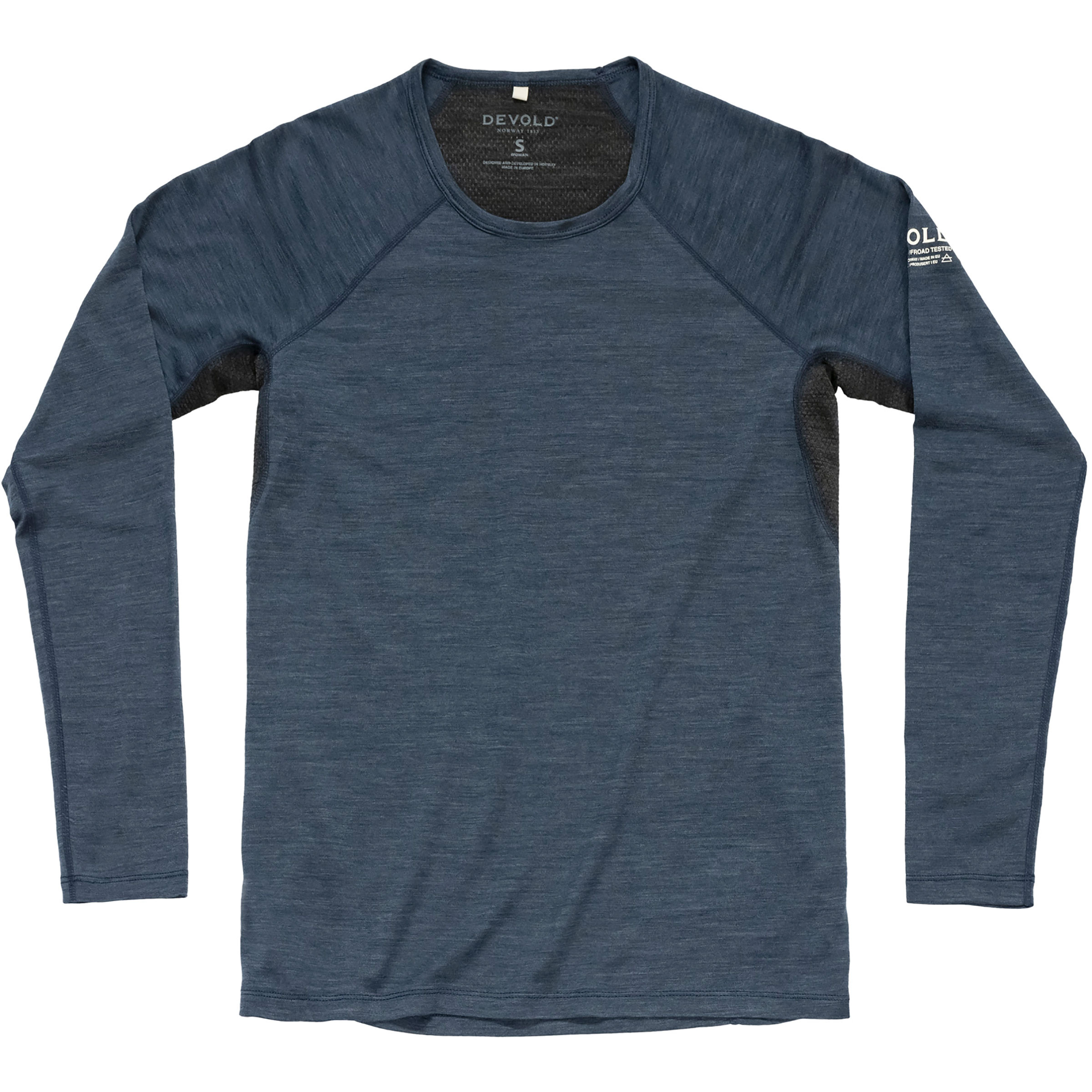 Devold Endurance Merino 130 Damen Longsleeves Merino blau Größe S Laufen | Trailrunning Widerstandsfähig Merinowolle