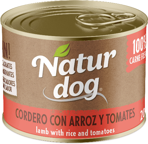 Naturdog Cordeiro Arroz e Tomate 6 unid x 200g