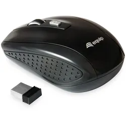 Equip kabellose Reisemaus mit 4 Tasten, schwarz