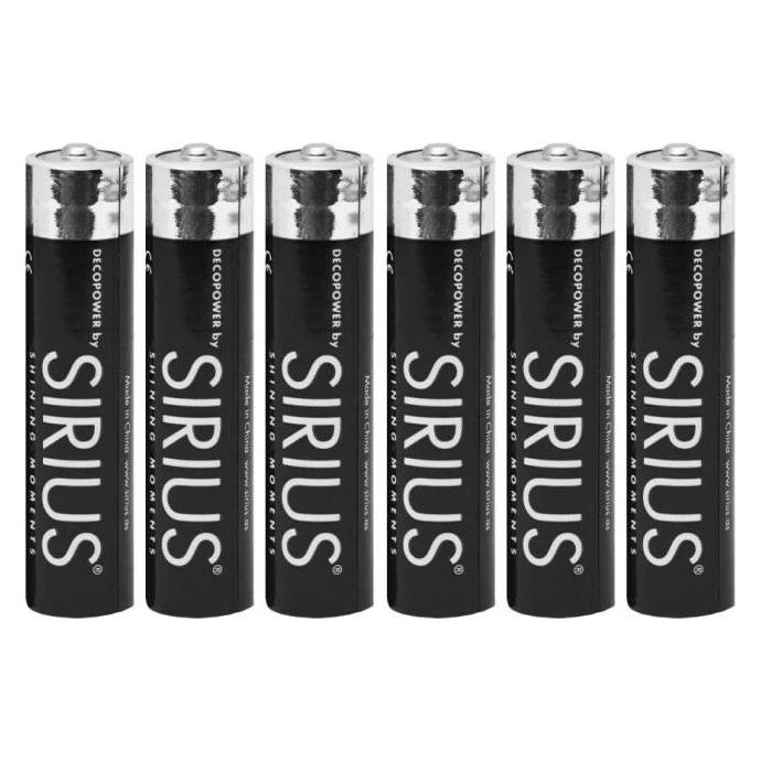 Sirius Batterien AAA 6er Pack (6 Stk., AAA) (88802)