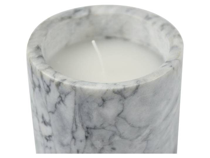 Duftkerze Marmor Vanille - Farbe: grau - Material: Marmor/Wachs - 162