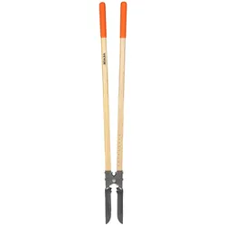 VEVOR Erdlochausheber 146cm, robuster Erdlochheber mit Holzgriff, Handbagger mit Skalenmarkierungen und Metallklinge, Pfostenlochspaten-Werkzeug zum Graben von Gartenarbeiten im Freien