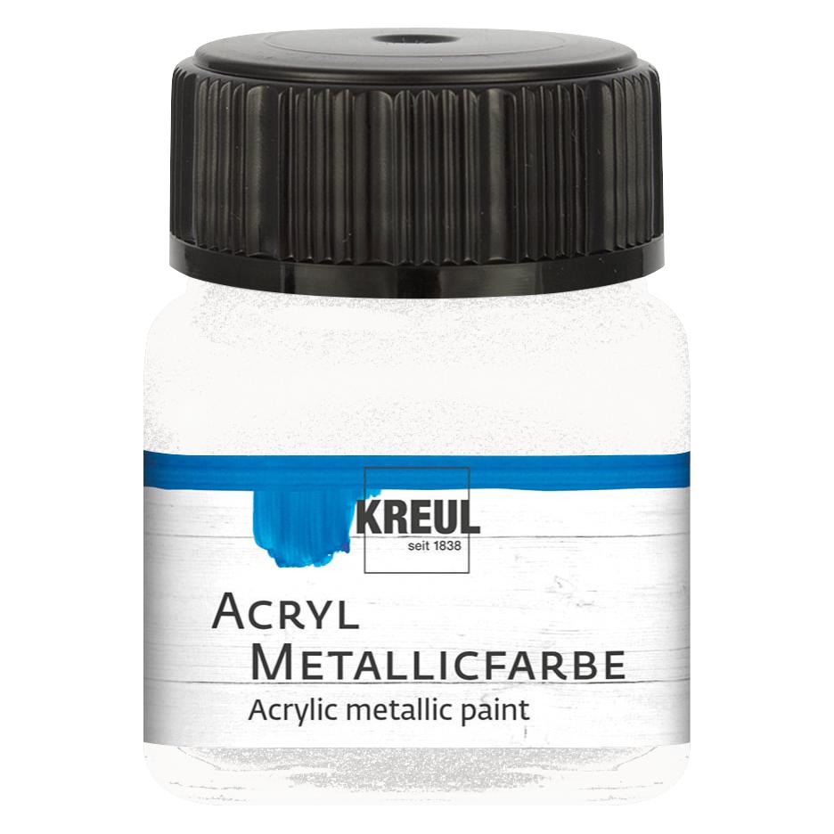 Kreul Acryl Metallicfarbe, cremig deckend, 20 ml (20 ml) (77279)