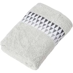 HANDTUCH Geometric grau