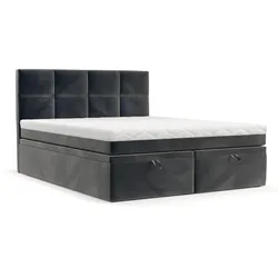 BOXBETT Tessa 160/200 cm Anthrazit im Paros Stoff
