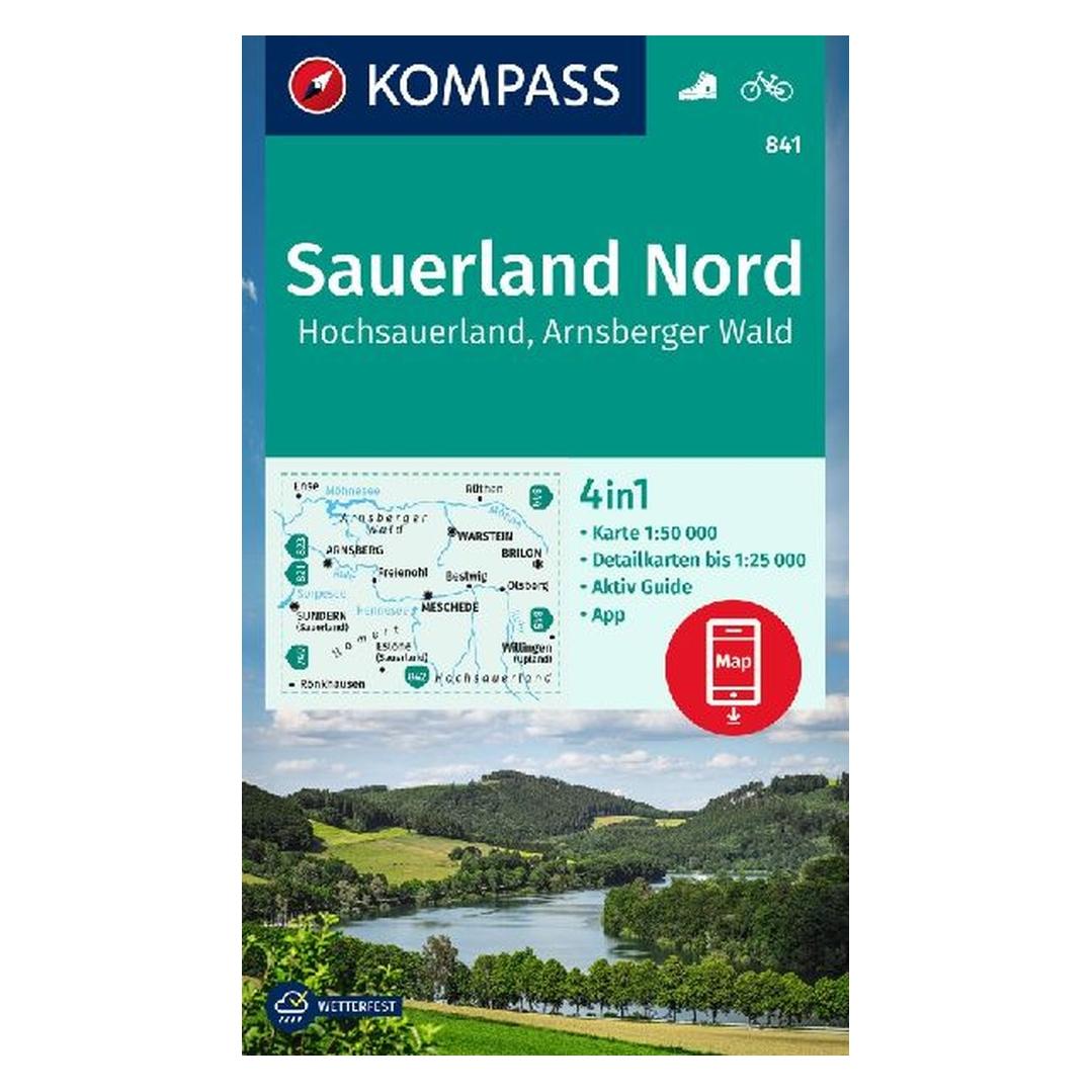 Kompass Wanderkarte 841 Sauerland Nord (40677165)