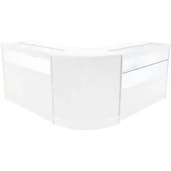 Adonis LED Ladentheke Set CM60 + B1200 + C1200 – Weiß