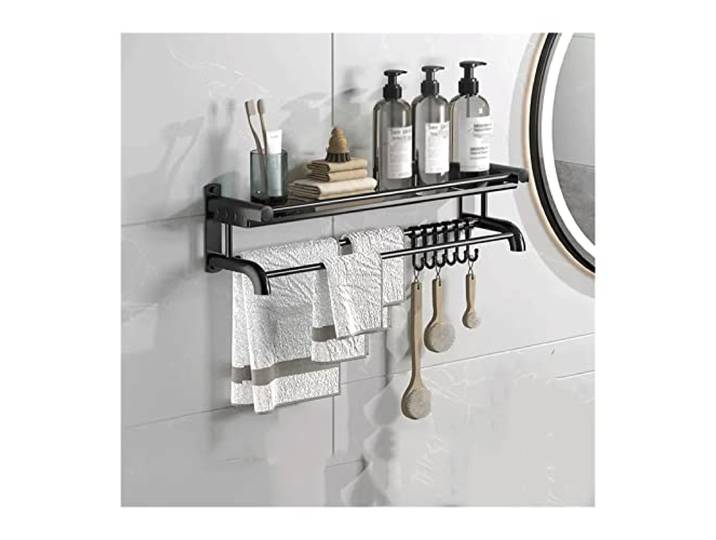 RUNZE765Z Lagerregal Lagerregal Toilettenwaschtisch Einschichtiges einfaches aus Metall(80)