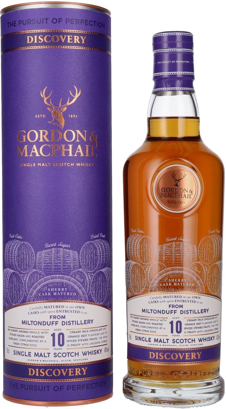 Gordon & MacPhail MILTONDUFF 10 Years Old Discovery 43% Vol. 0,7l in Geschenkbox
