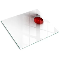 GLASPLATTE 60x52 cm Abstrakte Kugel