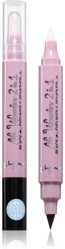 Lovely No Worries 2 in 1 double-sided eyeliner and corrector pen shade Black 1 pc