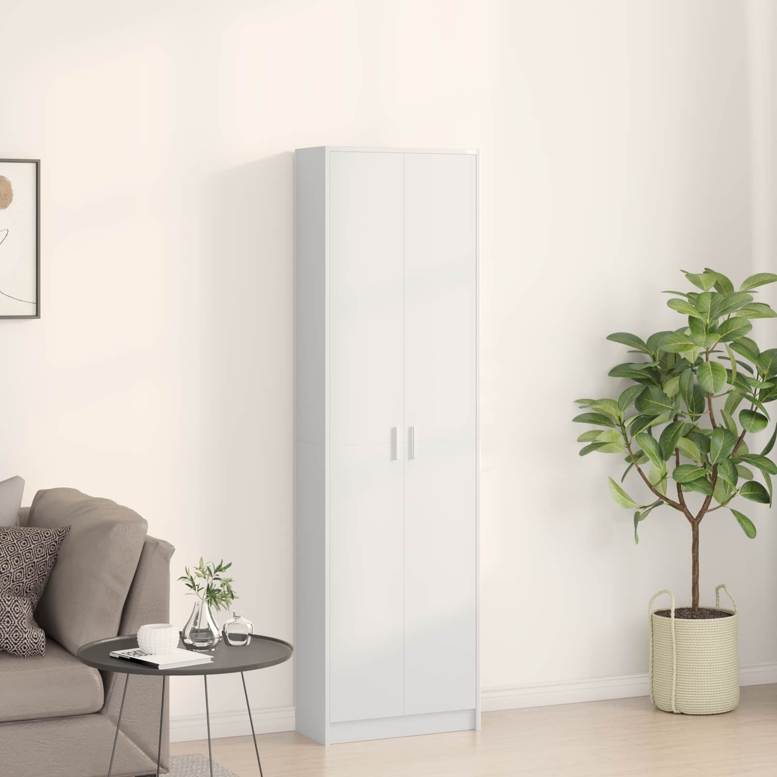 vidaXL Armoire Blanc 55 x 25 x 189 cm