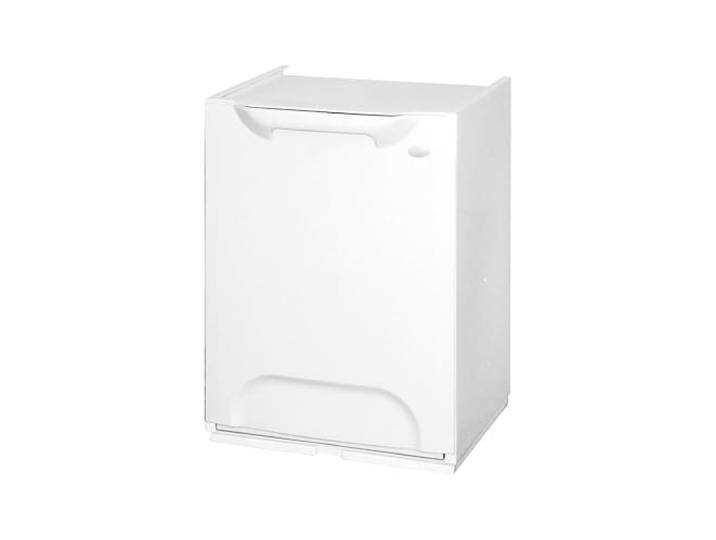 Dmora - Antoing Mülleimer, Abfallbehälter, Recyclingbehälter, Mülleimer, 100 % Made in Italy, 34 x 29 x 47 cm, Weiß