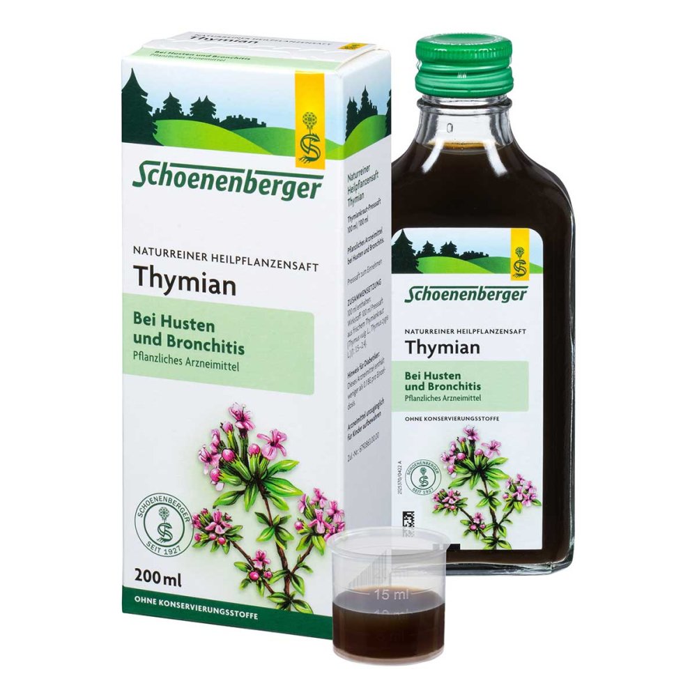 SALUS Pharma GmbH Schoenenberger Naturreiner Heilpflanzensaft Thymian 00692340