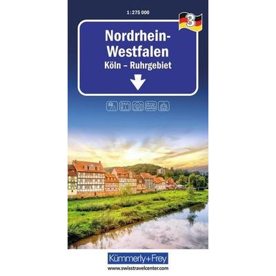 Kümmerly+Frey Regional-Strassenkarte 3 Nordrhein-Westfalen 1:275.000, Sonstige von , Kümmerly+Frey, 978-3-259-30024-4
