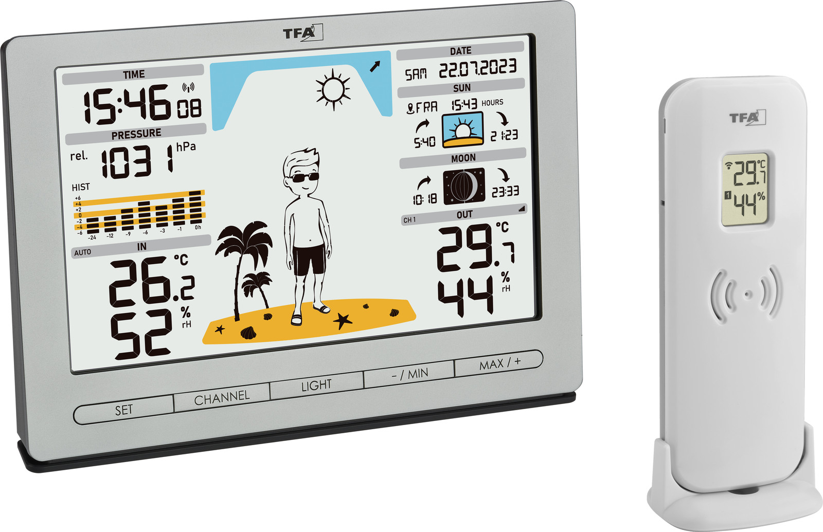 TFA Dostmann Meteo Jack Wetterstation 35.1097 zilver