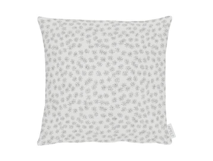Housse de coussin 1501 Blanc/Blanc/Argenté 40 x 40cm Tissu mélangé