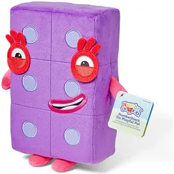 Learning Resources Numberblock Sechs Kuscheltier, Original Kuscheltier-Kollektion aus der TV-Serie, Kuscheliges und Ler