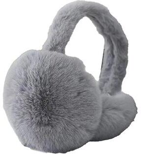 Inspired Living Winter Plush Ear Warmers Adjustable Foldable Unisex Earmuffs For Cold Weather d