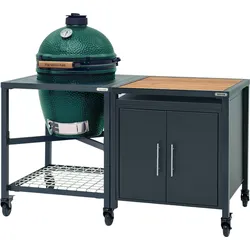 Big Green Egg Modulare Außenküche LARGE mit Erweiterungsschrank