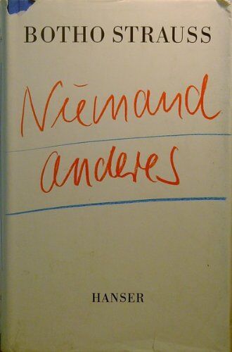 Botho Strauss - Niemand anderes - Preis vom 30.09.2026 09:01:18 h