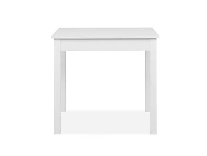 Esstisch >Capri< Weißer Esstisch 110x76x67 cm, moderner Holzwerkstoff mit Melamin-Oberfläche, ABS-Kante, 4 Vierkantbeine, pflegeleicht, rechteckig, 45 kg Belastbarkeit, zerlegt mit Montageanleitung