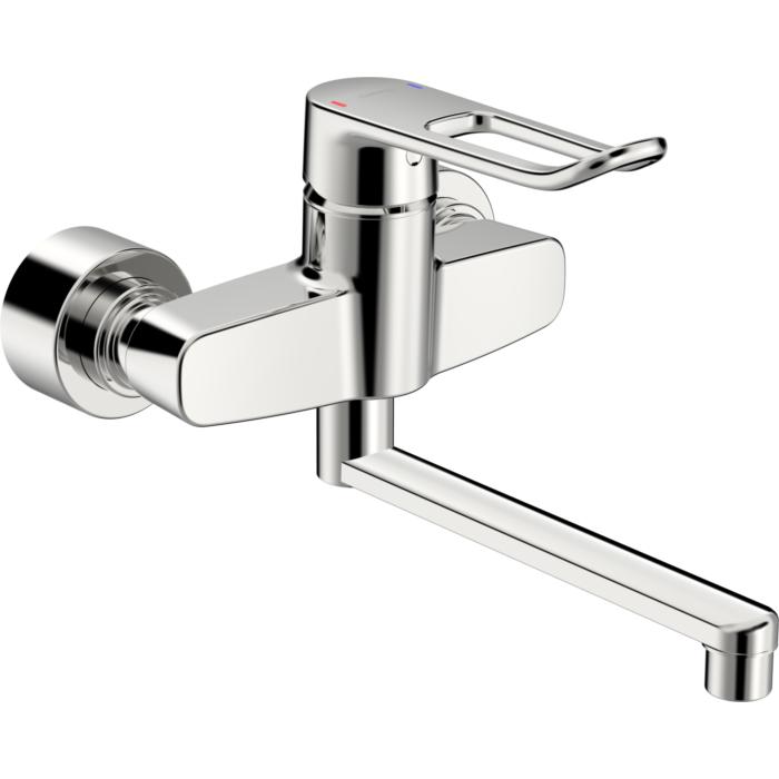 Hansa Hansaclinica Waschtischarmatur 01536286 Wandmontage, Bügelhebel, Ausladung 277 mm, chrom