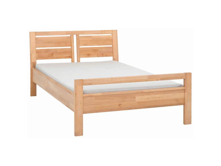 Linea Natura Bett, Erlefarben, Holz, Erle, vollmassiv, 90x200 cm, Schlafzimmer, Bett, Einzelbetten