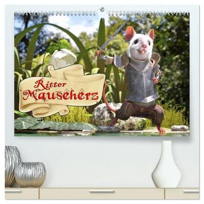 Ritter Mauseherz (hochwertiger Premium Wandkalender 2027 DIN A2 quer), Kunstdruck in Hochglanz