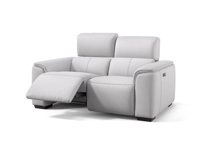 Leder Relaxsofa CALVERA 2-Sitzer elektrisch Sofa Couch