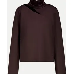 Sweatshirt mit Cut-out Braun 42