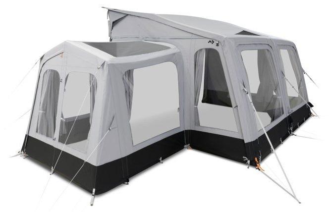 Vorzelt Anbau, Dometic Rally AIR Annexe mit Trennwand, 1,9 x 1,8 x 1,75 m, Weathershield Tour Gewebe, Inkl. Gardinen & Heringe