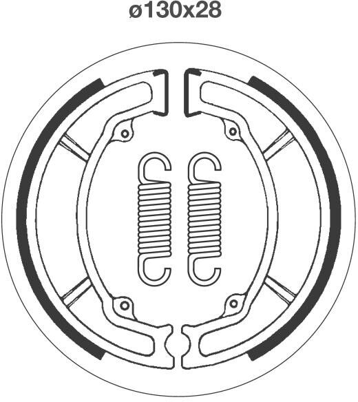 sbs 2034 Bremsbackensatz