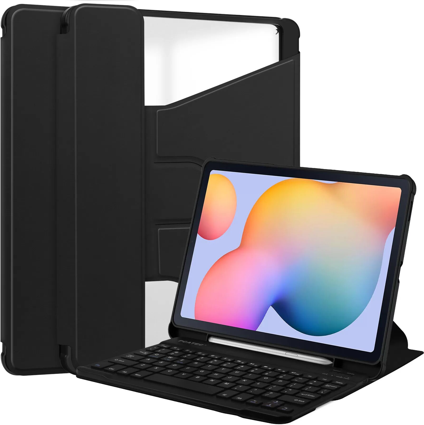INF Bluetooth-Tastaturhülle für Samsung Tab S7+/S8+/S7 FE
