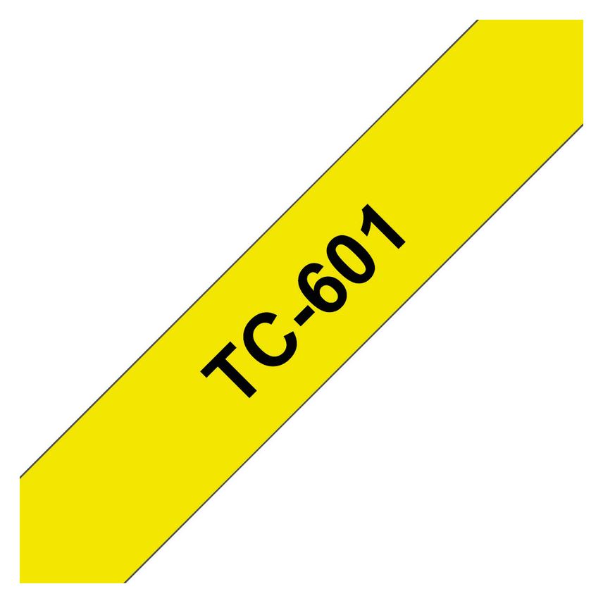 Brother Tc-601 (1.20 cm, Schwarz, Gelb) (TC-601)