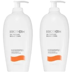 Biotherm, Beauty Geschenkset, Set of nourishing body lotions for dry skin Duo Oil Therapy Baume Corps (Körperpflegeset)