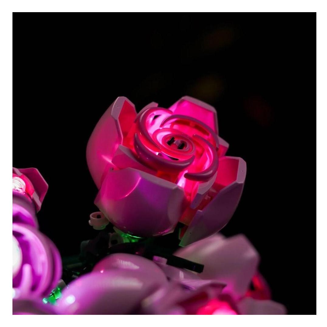 BrickBling BB LED Beleuchtungs-Set für LEGO 10374 Rosa Rosenstrauss (GC1230)