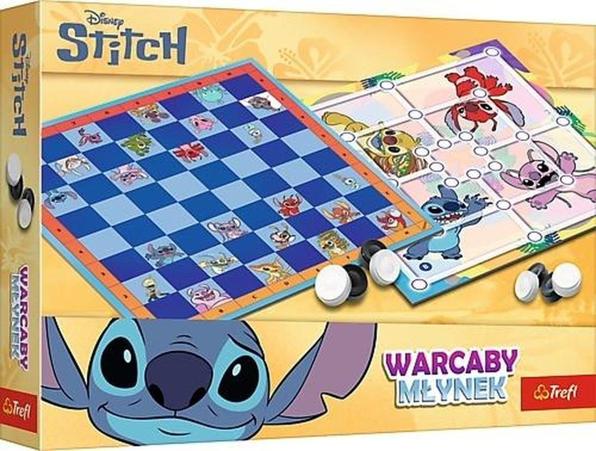 Trefl Lilo en Stitch Dammen en molen spel 02799