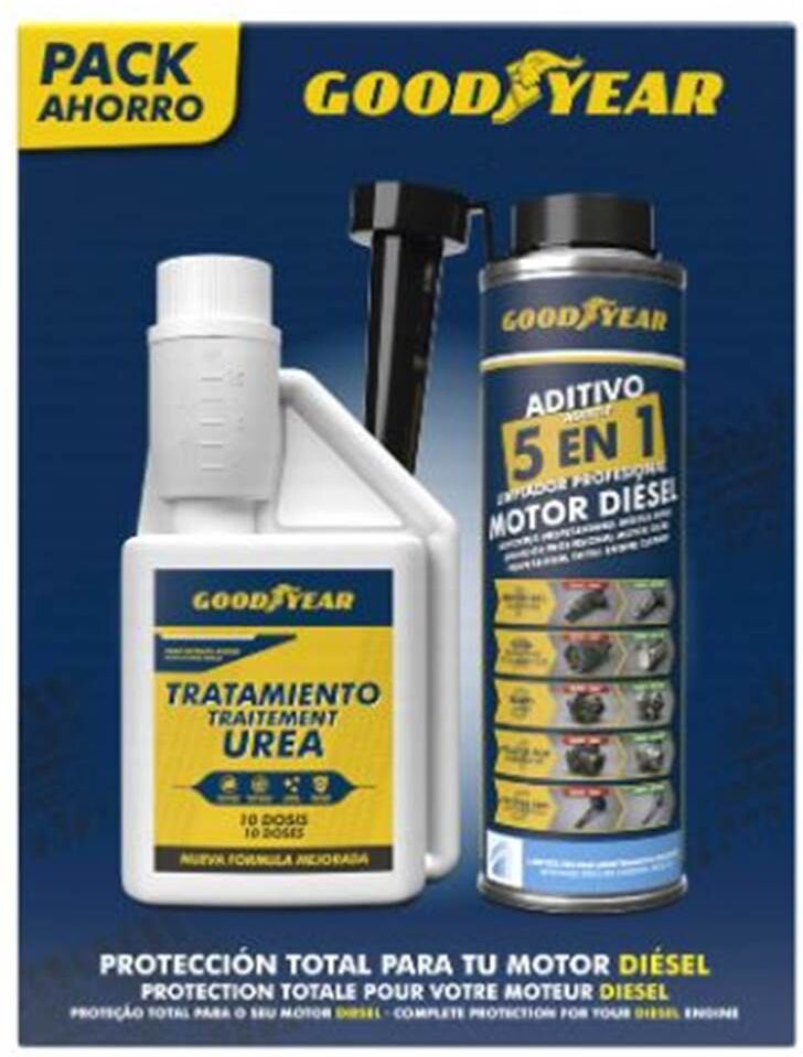Aditivo para gasóleo 5 em 1 com tratamento AdBlue da Goodyear