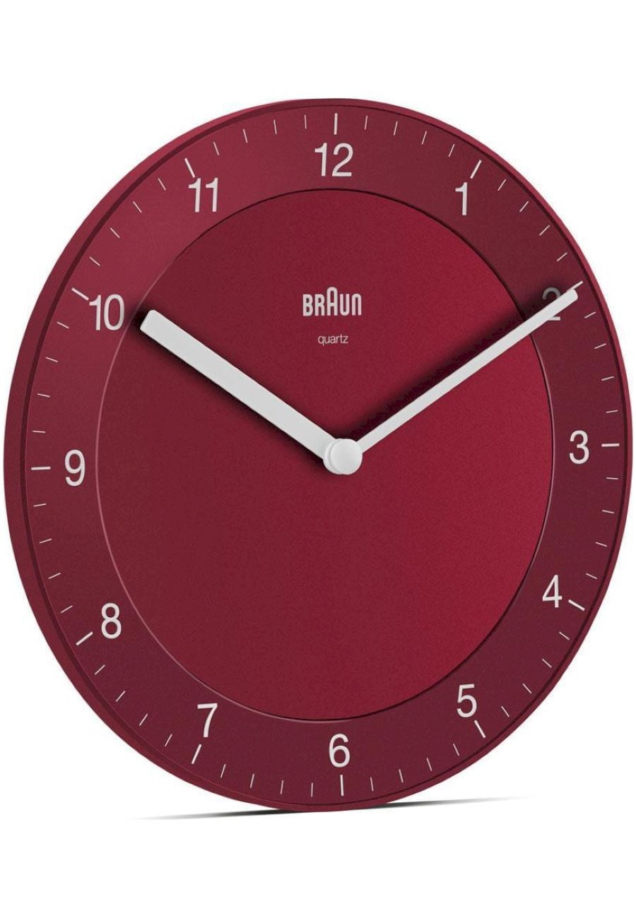 Braun BC 06 R analoge wandklok rood