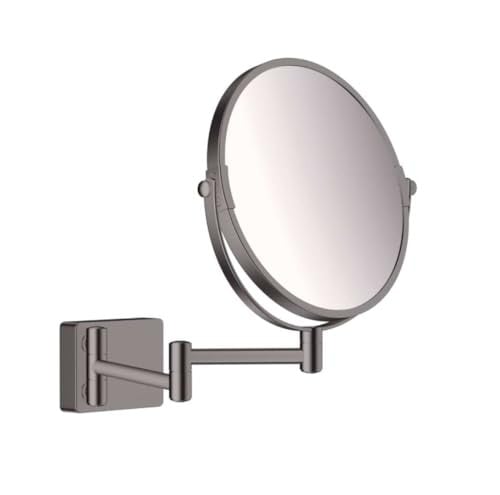 Hansgrohe AddStoris scheerspiegel, geborsteld zwart chroom, wandmontage